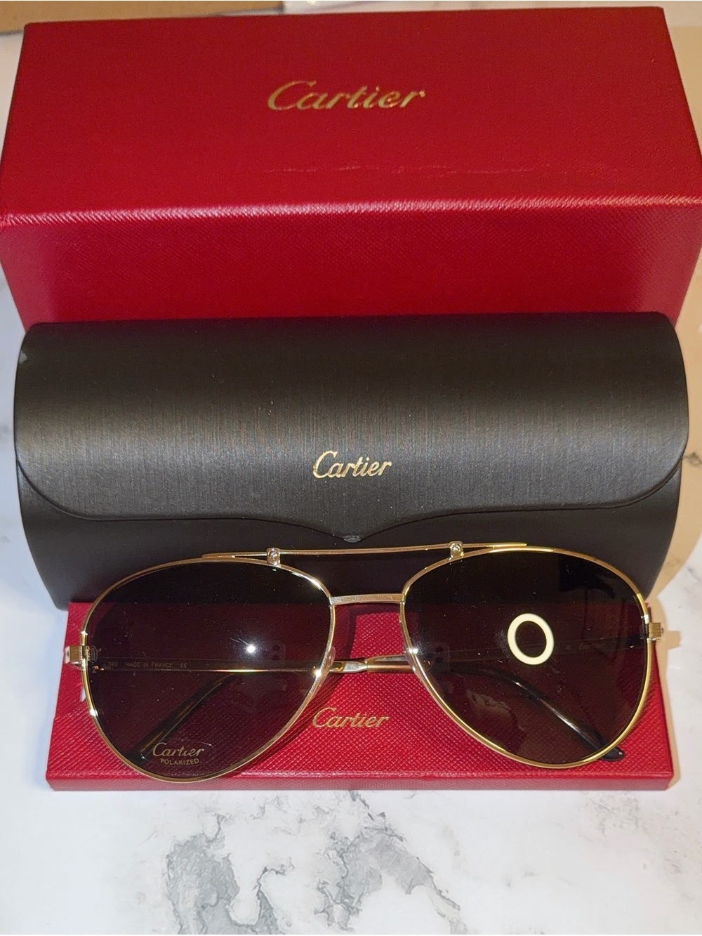 CARTIER Sunglasses - SANTOS DE CARTIER 
- CT0083S 003